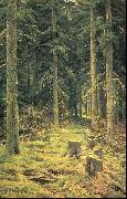 Ivan Shishkin Coniferous Forest Germany oil painting artist
